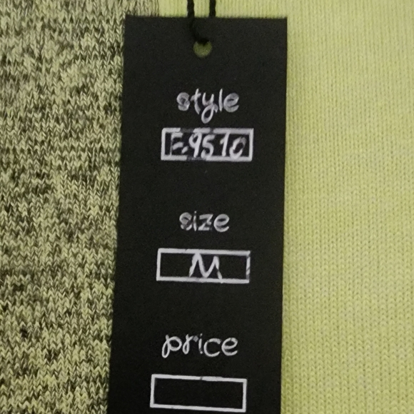 French Kyss Lime and Black Colorblock Top - Picture 3 of 5